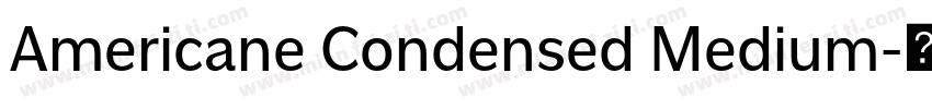 Americane Condensed Medium字体转换